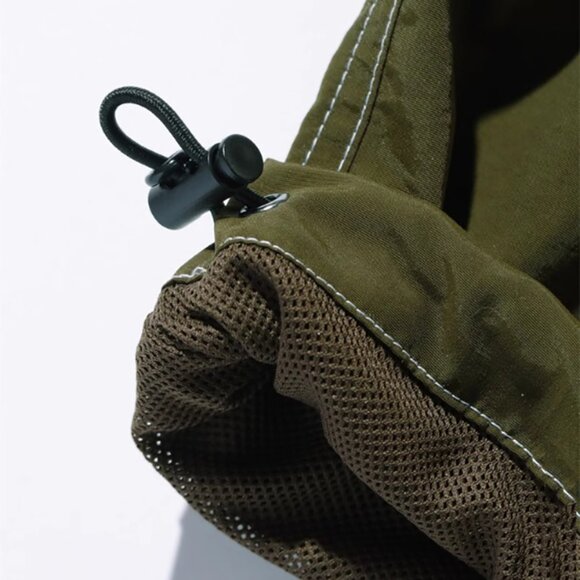Contrast Stitched Nylon Hooded Jacket Men's - Picture 6 of 7